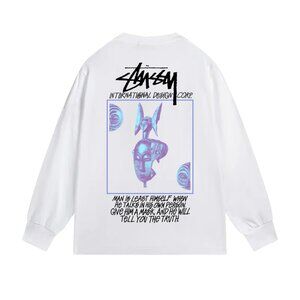 Stussy round-neck long-sleeved T-shirt